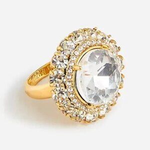 J.Crew Pave Crystal Cocktail Ring